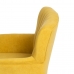 atzveltnes krēsls 63 x 50 x 83 cm Sintētiska Auduma Koks Dzeltens