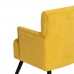 Кресло 63 x 50 x 83 cm Синтетическая ткань Деревянный Жёлтый