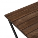 Postranný stolík 70 x 70 x 76 cm Prírodná Čierna Drevo Železo
