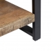 Mesa de apoio MANGO 100 x 40 x 60 cm Natural Preto Madeira Ferro