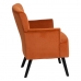 Кресло 63 x 50 x 83 cm Синтетическая ткань Деревянный Оранжевый