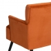 atzveltnes krēsls 63 x 50 x 83 cm Sintētiska Auduma Koks Oranžs