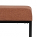 Bench Synthetic Fabric Metal Dark Red 120 x 40 x 45 cm