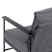 Кресло 69 x 79 x 82 cm Синтетическая ткань Серый Металл