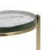 Вспомогательный стол 28 x 28 x 53,5 cm Стеклянный Позолоченный Металл