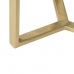 Mesa de apoio 28 x 28 x 53,5 cm Cristal Dourado Metal