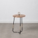 Side table 40,5 x 40,5 x 66 cm Natural Black Wood Iron