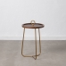 Side table Golden Wood Brown Iron 38 x 38 x 66 cm