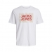 Heren-T-Shirt met Korte Mouwen Jack & Jones TEE SS CREW NECK FST 12232356  Wit