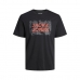 Heren-T-Shirt met Korte Mouwen Jack & Jones TEE SS CREW NECK FST 12232356  Zwart