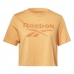 Kortarmet T-skjorte til Kvinner Reebok  RI BL CROP TEE HT6206 Oransje