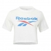 Naisten T-paita Reebok  RI BL CROP TEE HT6207 Valkoinen