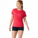 Tricou cu Mânecă Scurtă Femei Asics Core Roșu Carmin