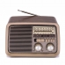 Rádio Portátil Bluetooth Kooltech CPR POP Vintage Castanho