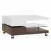 Кофейный столик DKD Home Decor 80 x 60 x 38 cm Стеклянный Алюминий Деревянный MDF