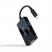 Adaptér USB C na VGA/HDMI/DVI NANOCABLE 10.16.4301-ALL 20 cm Čierna 4K Ultra HD