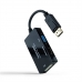 Adaptateur DisplayPort vers VGA/DVI/HDMI NANOCABLE 10.16.3301-ALL 20 cm Noir