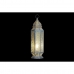 Bordlampe DKD Home Decor Gyllen Metall Hvit 17 x 17 x 54 cm 220 V 50 W