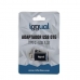 Adapter USB C naar USB iggual IGG318409 Zwart