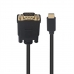 USB C–VGA Adapter Ewent EC1052 Fekete 1,8 m