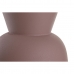 Vase DKD Home Decor Beige Pink Iron 19 x 19 x 51,5 cm (2 Units)