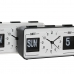 Alarm Clock DKD Home Decor 17 x 5 x 9 cm Black White PVC (2 Units)