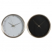 Horloge de table DKD Home Decor 25,7 x 4,2 x 25,7 cm Femme Doré Aluminium (2 Unités)