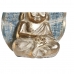Prydnadsfigur DKD Home Decor 12,4 x 5,6 x 17,7 cm Blå Buddha Turkos Orientalisk Avskalad (2 antal)
