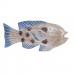 Декоративная фигура DKD Home Decor 40 x 5 x 18 cm Натуральный Синий Рыба Средиземноморье