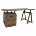 Písací stôl DKD Home Decor 160 x 80 x 75 cm Kov Mangové drevo