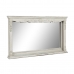 Nástěnné zrcadlo DKD Home Decor 125 x 12 x 76 cm Jedle Sklo Bílý Vintage Dřevo MDF