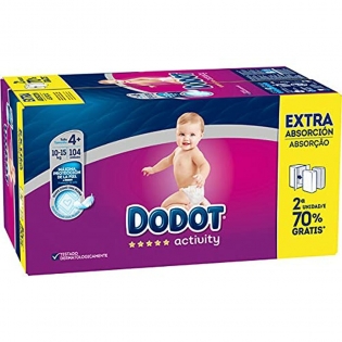 Pañales Dodot Sensitive para Tallas 1, 2, 3, 4, y 5 desde 14,9