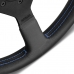 Racing Steering Wheel Momo MONTECARLO Black/Blue Ø 35 cm