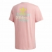 Heren-T-Shirt met Korte Mouwen Adidas Frontback Roze