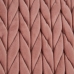 Банкетка 111 x 44 x 41,5 cm Синтетическая ткань Розовый Металл