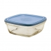 Cutie pentru prânz ermetică Duralex Freshbox Albastru Pătrat (17 x 17 x 7 cm) (1,15 L)