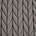 Bench 111 x 44 x 41,5 cm Synthetic Fabric Grey Metal