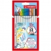 Set of Felt Tip Pens Stabilo Pen 68 Brush 12 Pieces Multicolour