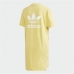 Šaty Adidas Originals Trefoil Žltá