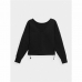 Női Kapucni nélküli pulóver 4F BLD026 Fekete
