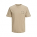 Pánske tričko s krátkym rukávom Jack & Jones JJSUNSET TEE SS CREW NECK 12221013 Gaštanová