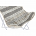 Záhradná stolička DKD Home Decor Sivá Bavlna Biela Železo (74 x 65 x 90 cm)