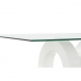 Mesa de Centro DKD Home Decor Branco Transparente Madeira Cristal Madeira MDF 110 x 60 x 45 cm