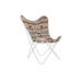 Градинско кресло DKD Home Decor Бял Оранжев Желязо 74 x 65 x 90 cm