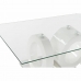 Hoofdtafel DKD Home Decor Wit Transparant Hout Kristal Hout MDF 110 x 60 x 45 cm