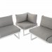 Garden sofa DKD Home Decor Grey Resin Steel 231 x 219 x 74 cm 231 x 231 x 74 cm  