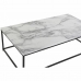 Centrālais galds DKD Home Decor Balts Melns Metāls Koks MDF 110 x 60 x 34 cm