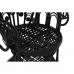 Садовое кресло DKD Home Decor 96 x 66 x 145 cm 96 x 66 x 140 cm Melns Balts