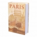 Sejf w kształcie książki Micel CFC08 M13404 Paryż Szary Stal