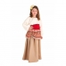 Kostyme barn Middelaldersk bondekvinne 7-9 år (4 Deler)